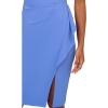 imageAdrianna Papell Womens Draped Knit Crepe DressPrecious Periwinkle