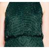 imageAdrianna Papell Womens Halter Art Deco Beaded Blouson DressDusty Emerald