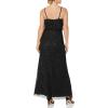 imageAdrianna Papell Womens Long Beaded Blouson GownBlack