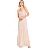 imageAdrianna Papell Womens Long Beaded Blouson GownBlush