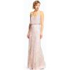 imageAdrianna Papell Womens Long Beaded Blouson GownBlushGoldPink