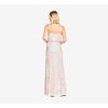 imageAdrianna Papell Womens Long Beaded Blouson GownBlushGoldPink