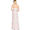 imageAdrianna Papell Womens Long Beaded Blouson GownBlushGoldPink