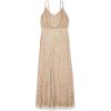 imageAdrianna Papell Womens Long Beaded Blouson GownChampGold