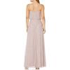 imageAdrianna Papell Womens Long Beaded Blouson GownDusted PetalSilver