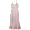 imageAdrianna Papell Womens Long Beaded Blouson GownDusted PetalSilver