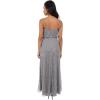 imageAdrianna Papell Womens Long Beaded Blouson GownSilverGrey