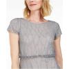 imageAdrianna Papell Womens Long Beaded DressPewterSilver