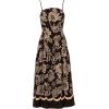 imageAdrianna Papell Womens Printed Midi DressBlackIvory