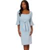imageAdrianna Papell Womens Bell Sleeve Tie Front DressBlue Mist