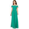imageAdrianna Papell Womens Crepe Chiffon GownBotanic Green