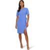 imageAdrianna Papell Womens Draped Knit Crepe DressPrecious Periwinkle
