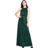 imageAdrianna Papell Womens Halter Art Deco Beaded Blouson DressDusty Emerald