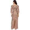 imageAdrianna Papell Womens Beaded Mesh Long DressStone