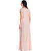 imageAdrianna Papell Womens Blouson Beaded Long DressBlush