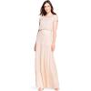 imageAdrianna Papell Womens Blouson Beaded Long DressBlush