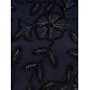imageAdrianna Papell Womens Blouson Beaded Long DressNavy Black