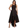 imageAdrianna Papell Womens Mikado High Low GownBlack