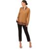 imageAdrianna Papell Womens Printed Woven Collar TwoferCamel W Basic Cheetah