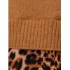 imageAdrianna Papell Womens Printed Woven Collar TwoferCamel W Basic Cheetah