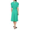 imageAdrianna Papell Womens Ruffle Neck Short Sleeve DressEmerald Scattered Leaf