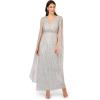 imageAdrianna Papell Womens Beaded Cape GownGlacier