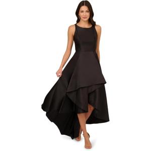 imageAdrianna Papell Womens Mikado High Low GownBlack