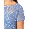 imageAdrianna Papell Womens Bead Long Dress with GodetsFrench Blue