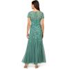imageAdrianna Papell Womens Bead Long Dress with GodetsGreen Slate