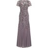 imageAdrianna Papell Womens Bead Long Dress with GodetsMoonscape