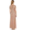 imageAdrianna Papell Womens Bead Long Dress with GodetsRose Gold