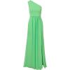 imageAdrianna Papell Womens One Shoulder Chiffon GownWild Apple