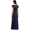 imageAdrianna Papell Womens Short Sleeve Beaded GownNavy
