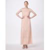 imageAdrianna Papell Womens Short Sleeve Blouson Beaded GownBlush