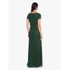 imageAdrianna Papell Womens Short Sleeve Blouson Beaded GownDusty Emerald