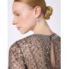 imageAdrianna Papell Womens ShortSleeve Grid Beaded GownLead
