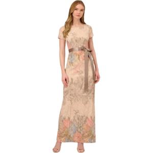 imageAdrianna Papell Womens Mateleasse Column GownBlush Multi