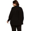 imageAdrianna Papell Womens Textured Airflow VNeck Johnny Collar BlouseBlack
