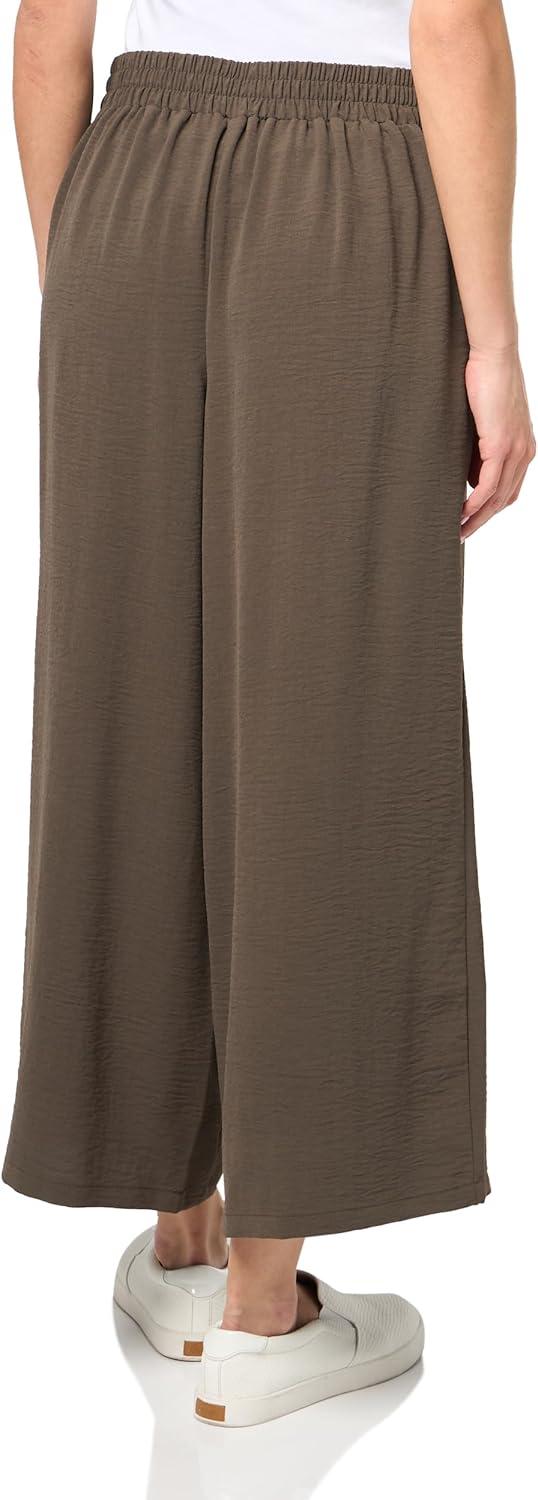 imageAdrianna Papell Womens Textured Satin Pull on PantFatigue
