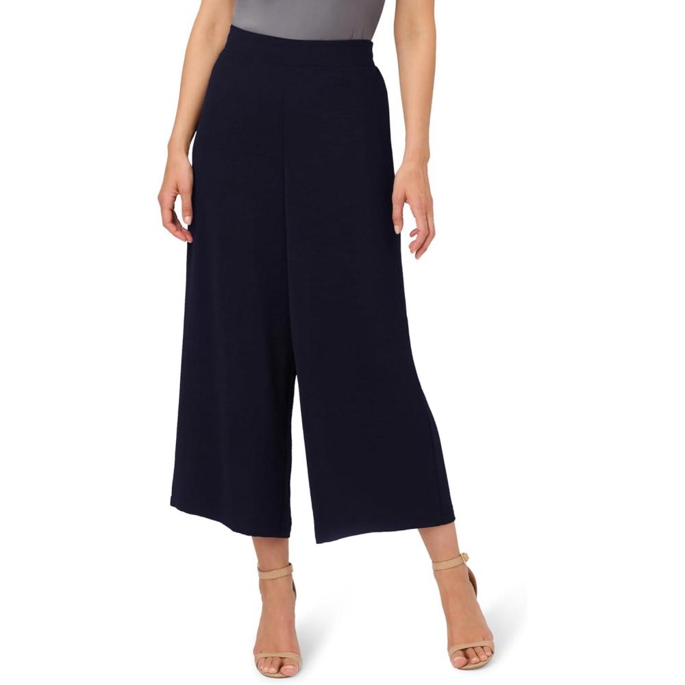 imageAdrianna Papell Womens Textured Satin Pull on PantBlue Moon