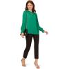 imageAdrianna Papell Mens Aed Ruffle Tie TopEmerald