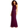 imageAdrianna Papell Womens Halter Blouson Beaded GownCassis