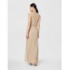 imageAdrianna Papell Womens Halter Blouson Beaded GownChampagneGold