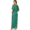 imageAdrianna Papell Womens Bell Sleeve Tie Front DressJungle Green