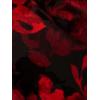 imageAdrianna Papell Womens Burnout Velvet Sheath DressBlackRed