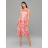 imageAdrianna Papell Womens Embroidered Fit and FlarePink Multi