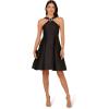 imageAdrianna Papell Womens Halter Mikado Short DressBlack