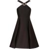 imageAdrianna Papell Womens Halter Mikado Short DressBlack