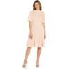 imageAdrianna Papell Womens Knit Crepe Roll Collar DressBlush