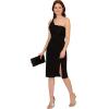 imageAdrianna Papell Womens Knit Crepe Short DressBlack